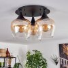 Azurara Plafondlamp Zwart, 3-lichts