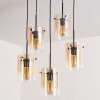 Parane Hanger - Glas Amber, Duidelijk, 5-lichts