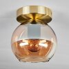 Koyoto Plafondlamp - Glas Messing, 1-licht