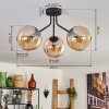 Koyoto Plafondlamp - Glas Amber, 3-lichts