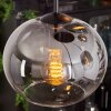 Apedo Hanger - Glas Duidelijk, Rookkleurig, 5-lichts