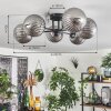 Chehalis Plafondlamp Rookkleurig, 6-lichts