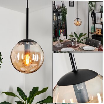 Gastor Hanger - Glas Amber, 1-licht