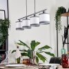Lohobe Hanglamp Chroom, Zwart, 4-lichts
