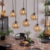 Koyoto Hanger - Glas Amber, 6-lichts