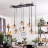 Apedo Hanger - Glas Amber, Duidelijk, 6-lichts