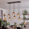 Apedo Hanger - Glas Amber, Duidelijk, 6-lichts