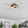 Casais Plafondlamp LED Zwart, 4-lichts