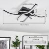Casais Plafondlamp LED Zwart, 4-lichts