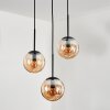 Gastor Hanger - Glas Amber, 3-lichts