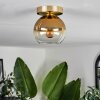 Koyoto Plafondlamp - Glas Messing, 1-licht
