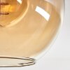 Koyoto Plafondlamp - Glas Natuurlijke kleuren, Zwart, 3-lichts