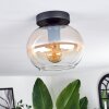 Apedo Plafondlamp - Glas Amber, Duidelijk, 1-licht