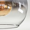 Koyoto Plafondlamp - Glas Chroom, Duidelijk, Rookkleurig, 4-lichts