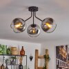 Koyoto Plafondlamp - Glas Chroom, Duidelijk, Rookkleurig, 3-lichts