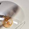 Koyoto Plafondlamp - Glas Chroom, Duidelijk, Rookkleurig, 3-lichts