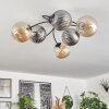 Chehalis Plafondlamp Amber, Rookkleurig, 6-lichts