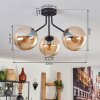 Gastor Plafondlamp - Glas Amber, 3-lichts