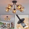 Gastor Plafondlamp - Glas Amber, Duidelijk, 5-lichts