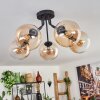 Gastor Plafondlamp - Glas Amber, Duidelijk, 5-lichts