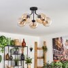 Gastor Plafondlamp - Glas Amber, Duidelijk, 5-lichts