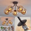 Gastor Plafondlamp - Glas Amber, 5-lichts