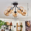 Gastor Plafondlamp - Glas Amber, 5-lichts