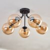 Gastor Plafondlamp - Glas Amber, 5-lichts
