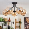 Gastor Plafondlamp - Glas Amber, 5-lichts