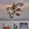 Chehalis Plafondlamp - Glas Duidelijk, Rookkleurig, 4-lichts