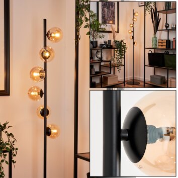 Remaisnil Staande lamp - Glas Zwart, 6-lichts