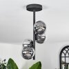 Chehalis Plafondlamp - Glas Duidelijk, Rookkleurig, 4-lichts