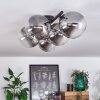 Chehalis Plafondlamp - Glas Duidelijk, Rookkleurig, 5-lichts