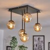 Chehalis Plafondlamp - Glas Amber, 5-lichts