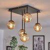 Chehalis Plafondlamp - Glas Amber, 5-lichts