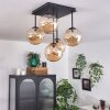 Chehalis Plafondlamp - Glas Amber, 5-lichts