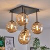 Chehalis Plafondlamp - Glas Amber, 5-lichts