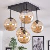 Chehalis Plafondlamp - Glas Amber, 5-lichts