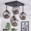 Chehalis Plafondlamp - Glas Rookkleurig, 5-lichts