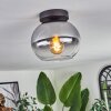 Apedo Plafondlamp - Glas Duidelijk, Rookkleurig, 1-licht