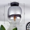 Apedo Plafondlamp - Glas Duidelijk, Rookkleurig, 1-licht