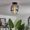 Apedo Plafondlamp - Glas Duidelijk, Rookkleurig, 1-licht
