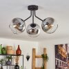 Koyoto Plafondlamp - Glas Zwart, 3-lichts