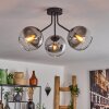 Koyoto Plafondlamp - Glas Zwart, 3-lichts