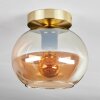 Apedo Plafondlamp - Glas Messing, 1-licht