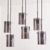 Parane Hanger - Glas Rookkleurig, 6-lichts