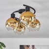 Koyoto Plafondlamp - Glas Goud, Duidelijk, 4-lichts