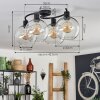 Koyoto Plafondlamp - Glas Duidelijk, 4-lichts