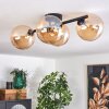 Chehalis Plafondlamp - Glas Amber, 4-lichts