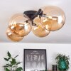 Chehalis Plafondlamp - Glas Amber, 4-lichts